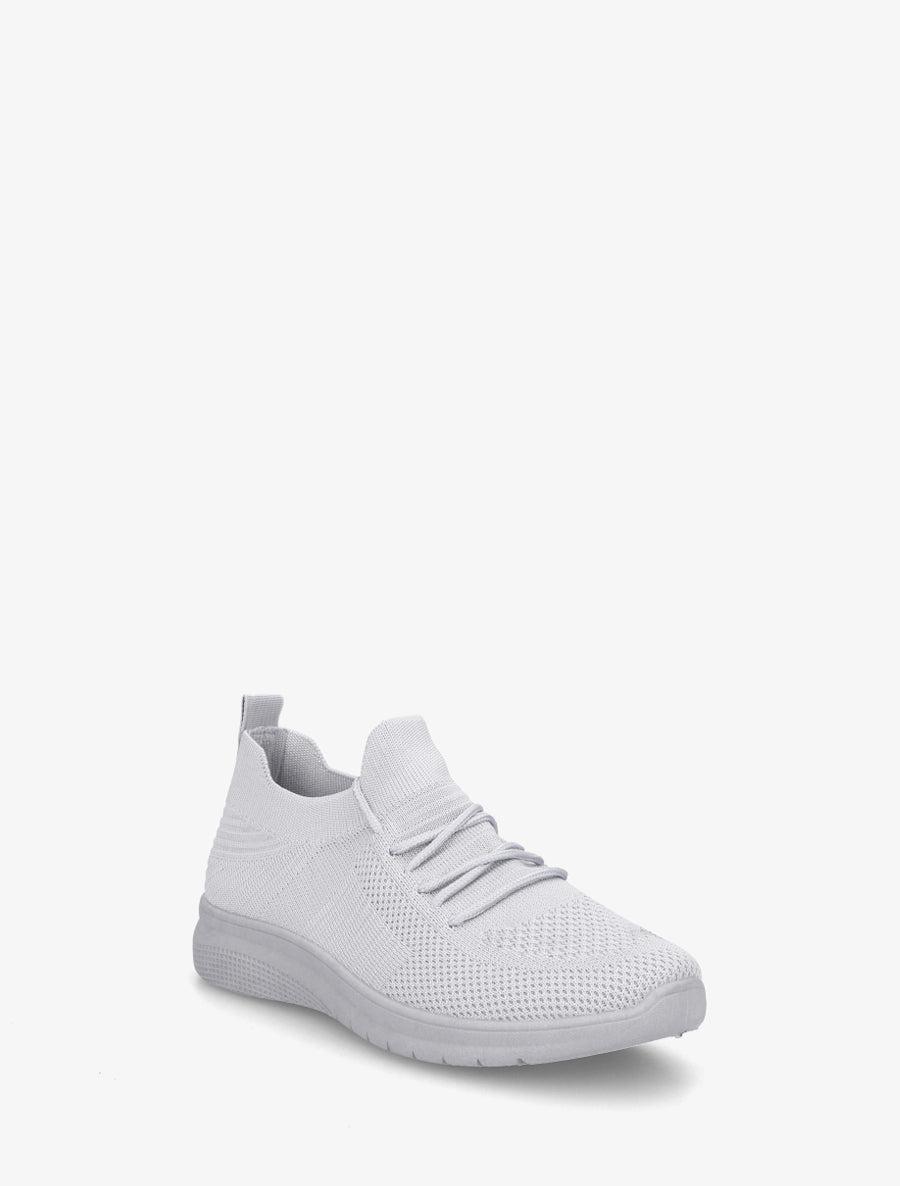 Baskets en mesh style running - Gris clair - 2