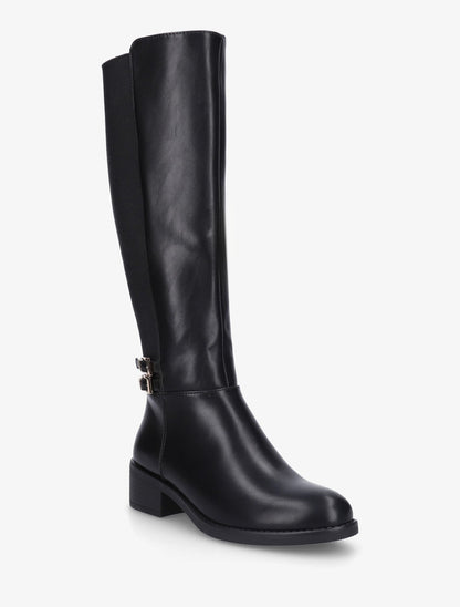 Bottes élastiquées à double boucles - Noir - 2