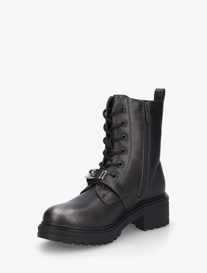 Boots style rangers à boucle - Gris anthracite - 3