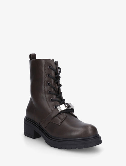 Boots style rangers à boucle - Marron - 2