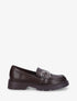 Mocassins en simili à sangle - Marron - 1