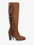 Bottes en suédine à franges - Camel - 1