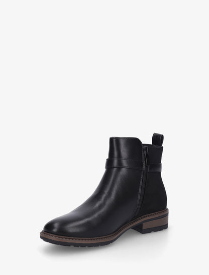 Bottines à boucle bi-matière - Noir - 3