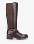 Bottes élastiquées style cavalière - Marron - 1