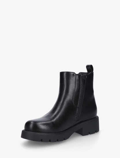 Bottines basiques à semelle crantée - Noir - 3