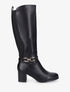 Bottes en simili à boucle décorative - Noir - 1