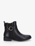 Bottines unies à cheville élastiquée - Noir - 1