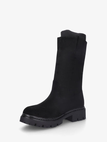 Bottines montantes bi-matière - Noir - 3