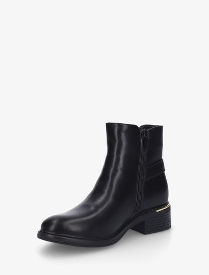 Bottines élastiquées à boucle - Noir - 3