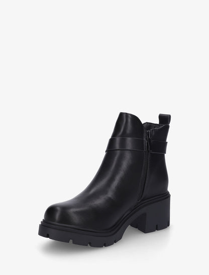 Bottines élastiquées à double boucles - Noir - 3