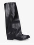 Bottes plates à revers - Noir - 1