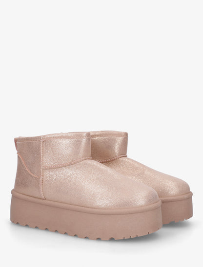 Boots irisées à semelle plateforme - Rose - 4
