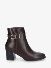 Bottines classiques à boucle - Marron - 1