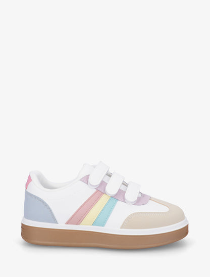Sneakers à scratch et semelle caoutchouc - Multi - 1