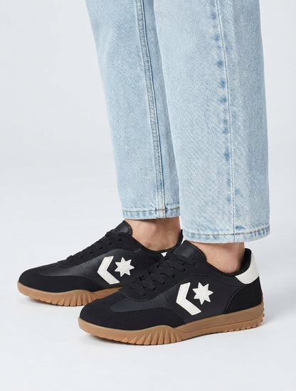 Sneaker mit Sterneinsatz - Schwarz