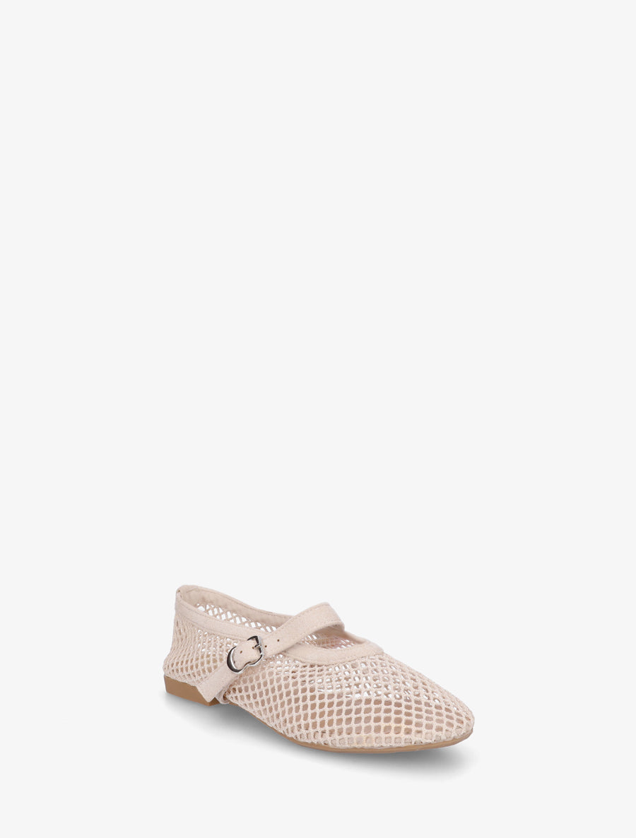 Ballerines en résille style babies - Beige - 2