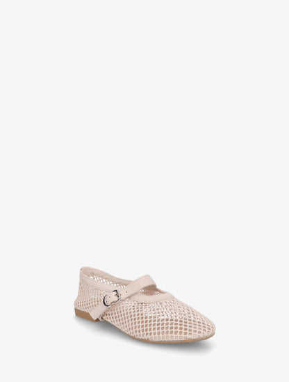 Ballerines en résille style babies - Beige - 2