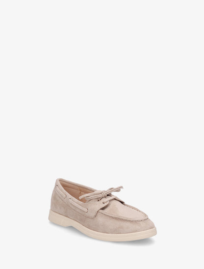 Mocassins en suédine à lacets - Taupe - 2