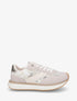 Sneakers en simili à motif pâquerettes - Or - 1