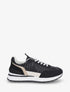 Sneakers à empiècement effet macramé - Noir - 1