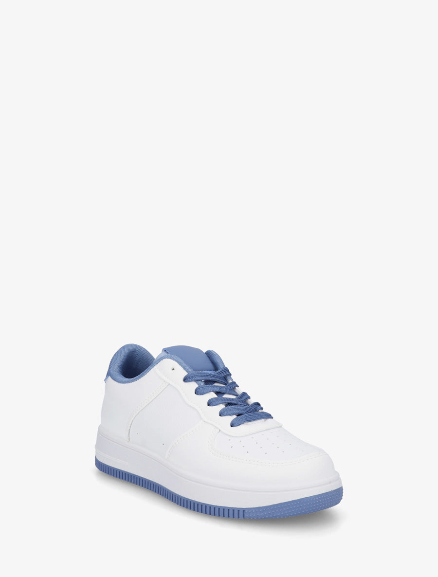 Baskets basiques en simili - Bleu - 2