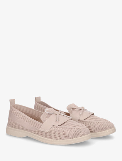 Mocassins en maille à nœud - Taupe - 4