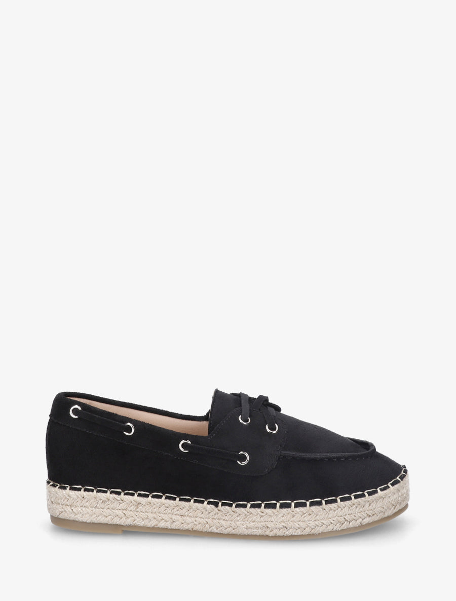 Espadrilles en suédine - Noir - 1