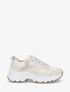 Baskets bimatière à détail pailleté - Beige - 5
