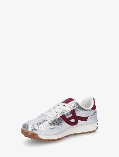 Sneakers irisées à détails contrastants - Argent - 3