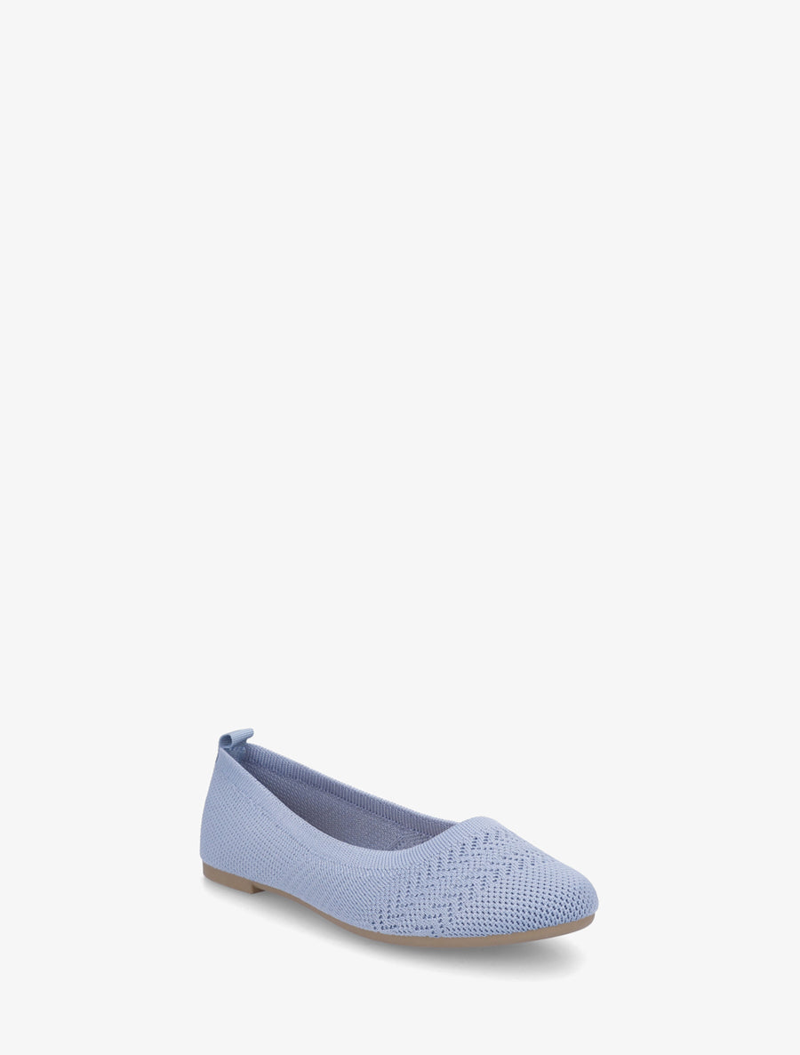 Ballerines basiques en tissu - Bleu clair - 2