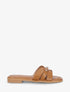 Claquettes en simili à empiècement métal - Camel - 1