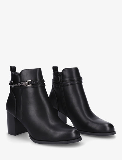 Bottines classiques en simili - Noir - 4