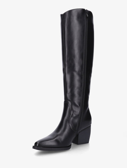 Bottes en simili à bout pointu - Noir - 3