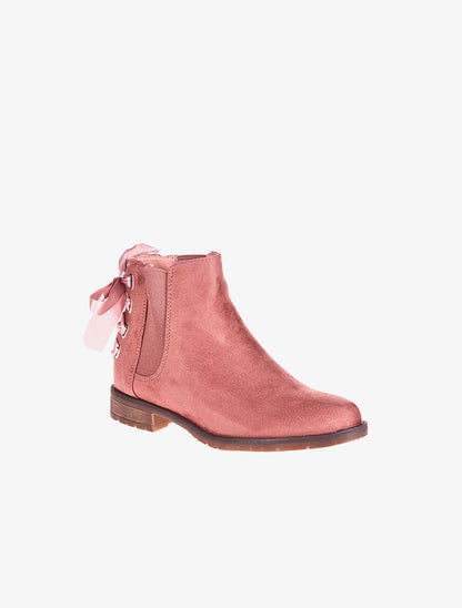 Chelseas suédine noeud ruban - rose - 2