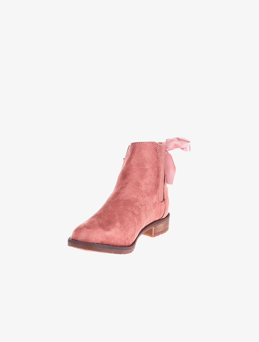 Chelseas suédine noeud ruban - rose - 3