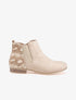 Bottines effet nubuck - beige - 1