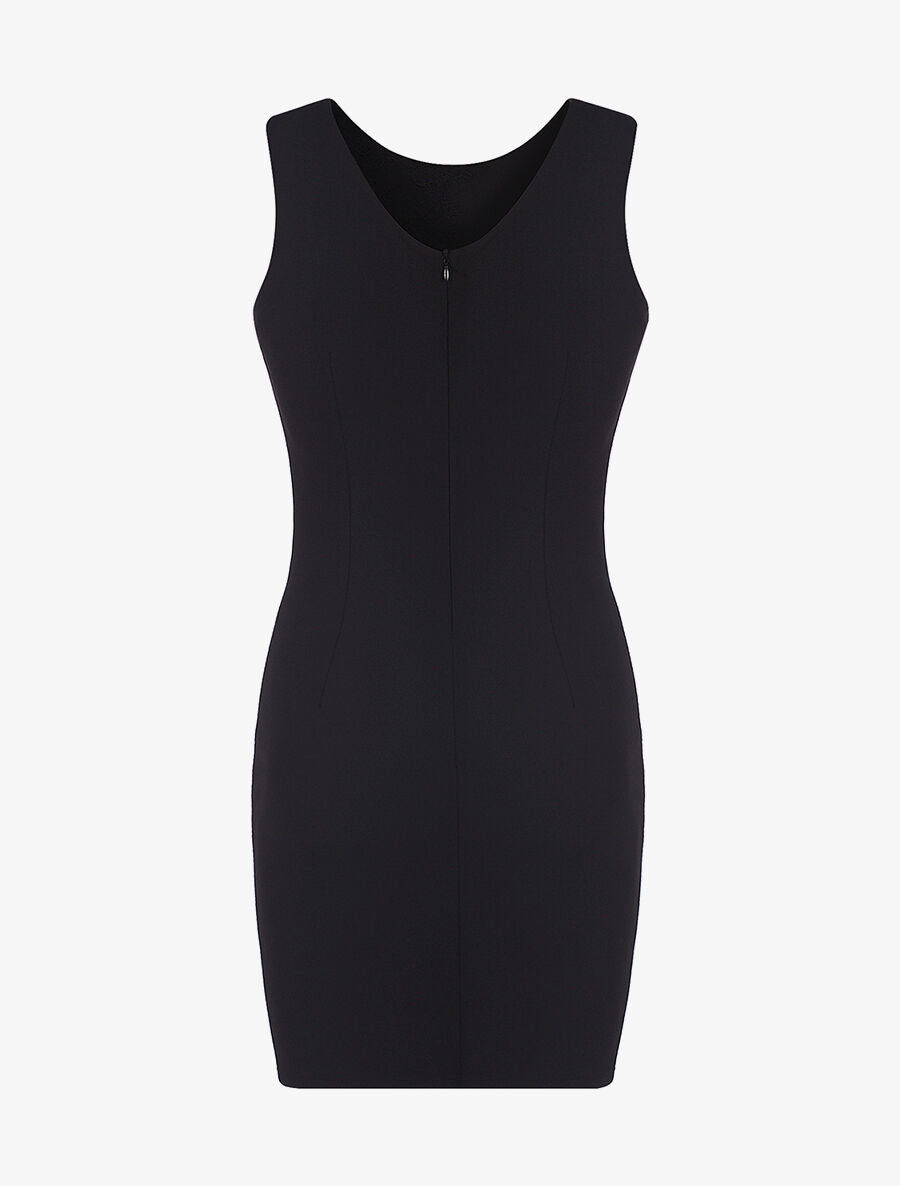 Robe côté dentelle - noir - 2