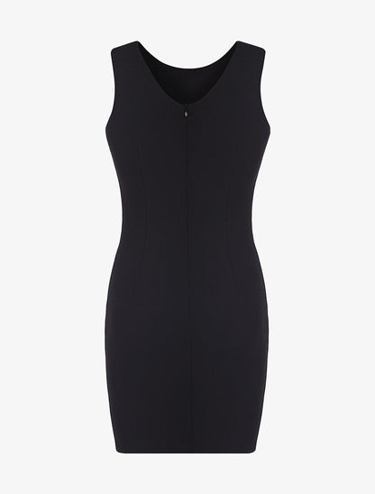 Robe côté dentelle - noir - 2