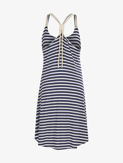 Robe marinière trapèze - marine - 2