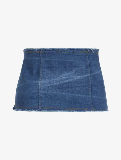 Corset denim - bleu - 4