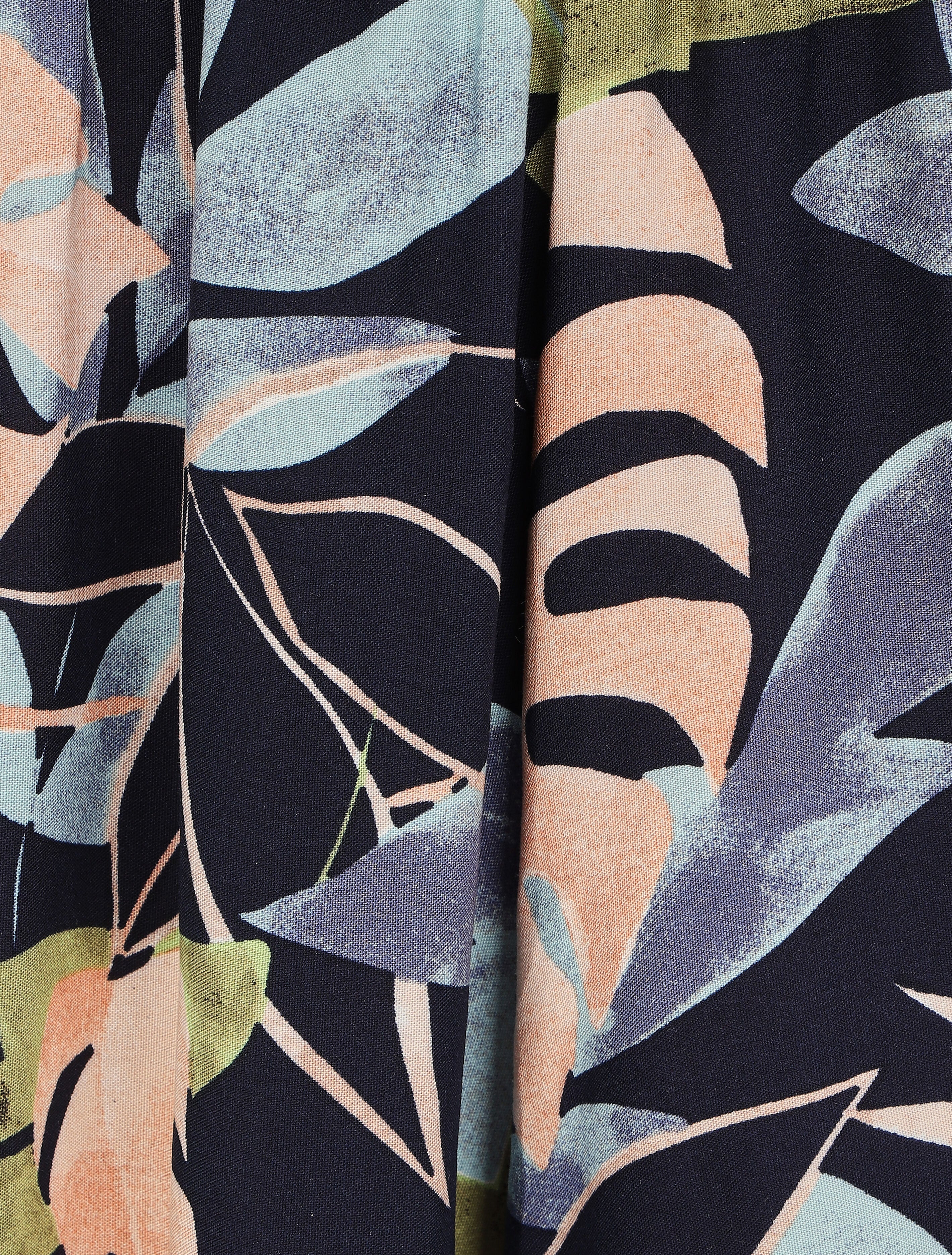 Short fluide imprimé tropical - Marine - 3