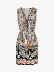 Robe mi-longue coupe droite - Noir - 4