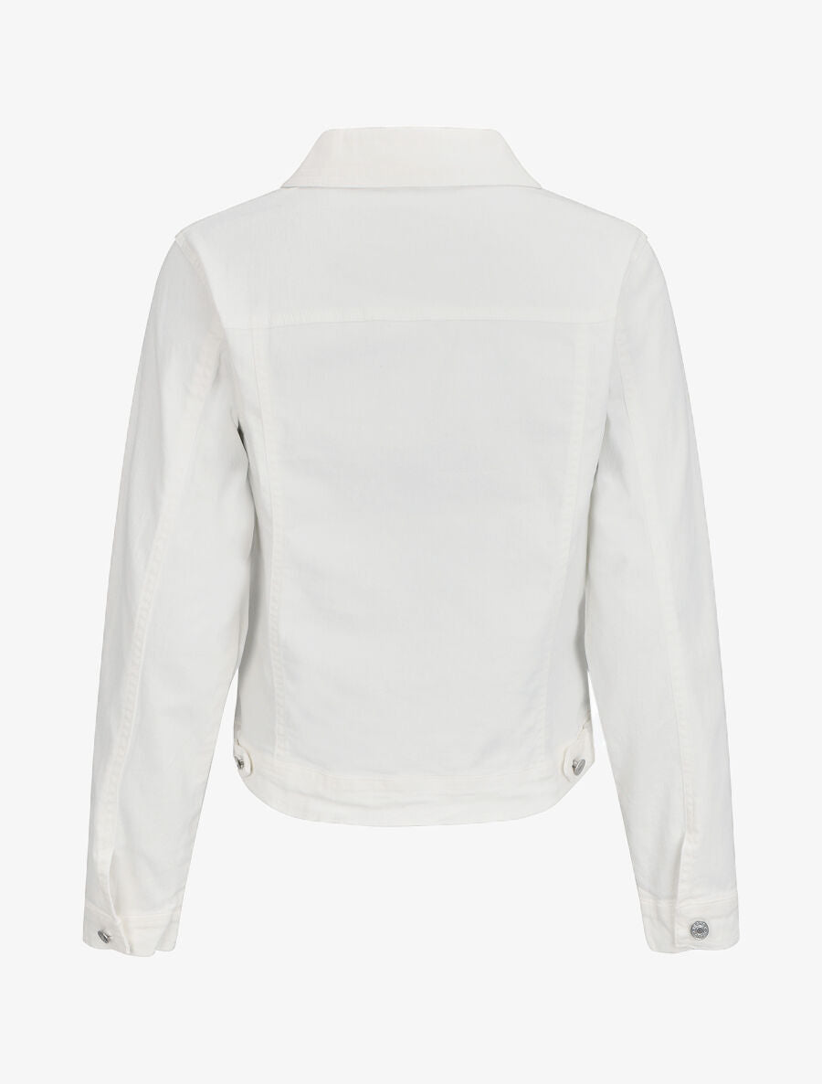 Veste oversize en jean basique - Blanc - 2