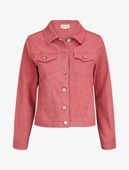 Veste oversize en jean basique - Rose - 1