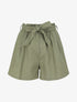 Short paperbag en lin - Kaki - 5