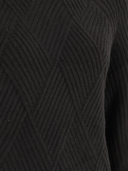 Robe pull à col montant - Noir - 3