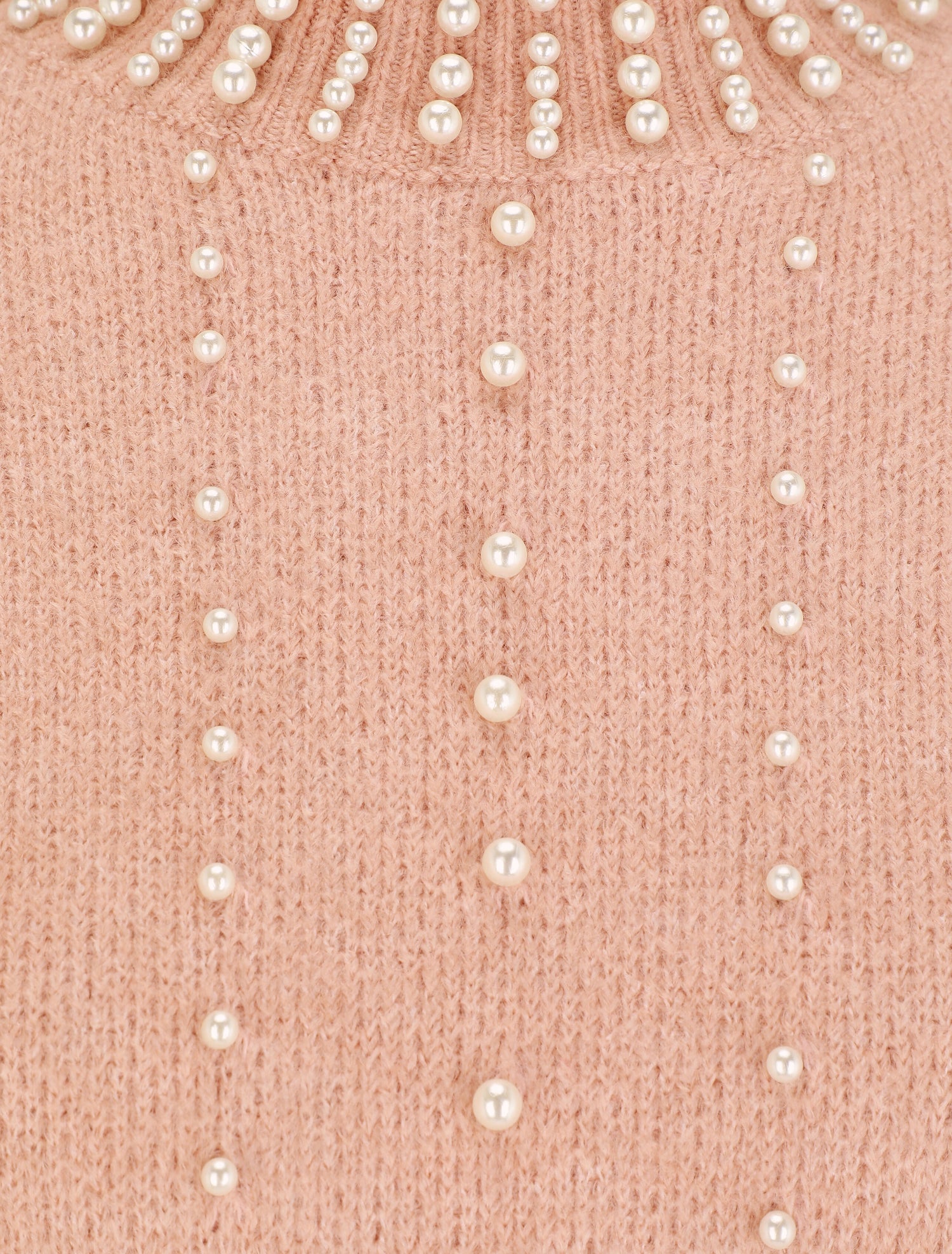 Pull à perles - Rose poudré - 3