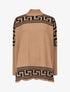 Pull oversize à motif grecque - Camel - 4