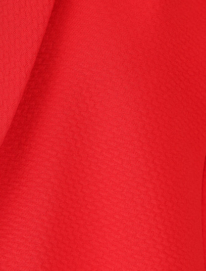 Veste fluide unie - Rouge - 3