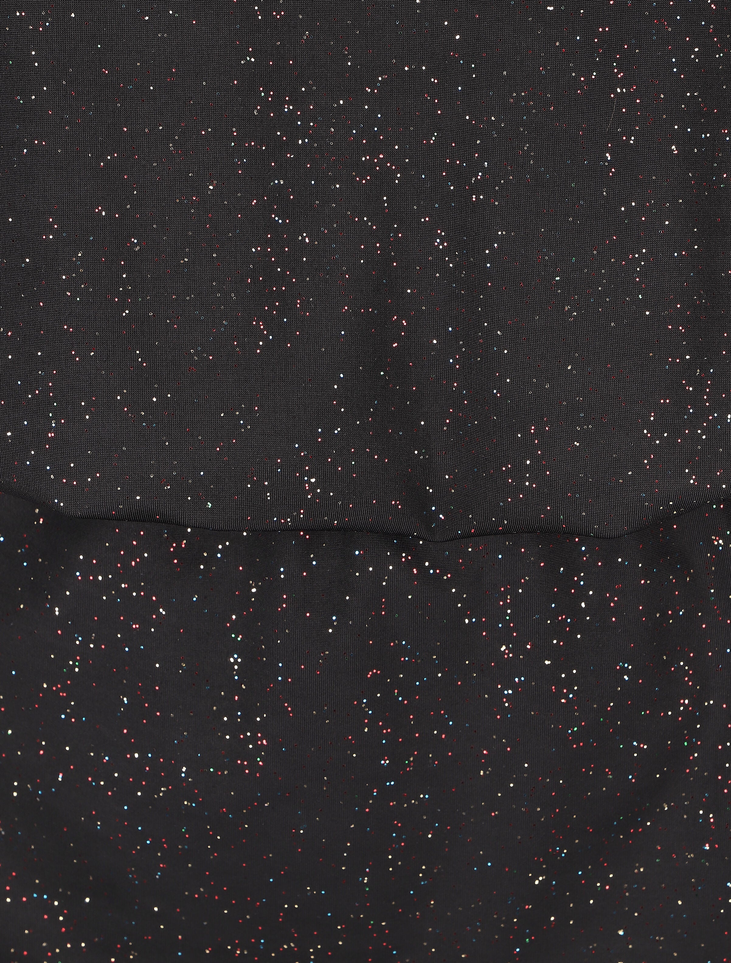 Robe courte sans manches à paillettes - Noir - 3